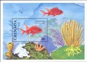 Grenada 1994 Squirrelfish/ Fish/ Marine/ Animals/ Nature/ Wildlife 1v m/s (s639b)
