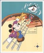 Grenada 1995 Disney/ Pirates/ Mickey Mouse/ Shark/ Cartoons/ Animation 1v m/s (b6070q)