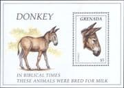 Grenada 1995 Donkey/ Domestic Animals/ Nature 1v m/s (b8274d)