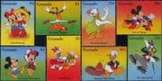 Grenada 1996 Disney/ Mickey Mouse/ Dancing/ Dance/ Dances/ Cartoons/ Animation 8v set (s5541z)
