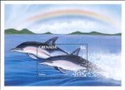 Grenada 1996 Dolphins/ Marine Animals/ Wildlife/ Nature/ Rainbow 1v m/s (b2428q)