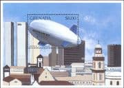 Grenada 1996 Zeppelins/ Airships/ Balloons/ Transport/ Aviation 1v m/s (n26390n)