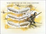 Grenada 1996 Zeppelins/ Airships/ Balloons/ Transport/ Aviation 6v sht (n26390m)