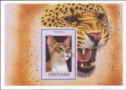 Grenada 1997 Singapura/ Cheetah/ Cats/ Animals/ Nature/ Wildlife 1v m/s (b4932k)