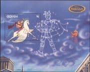 Grenada 1998 Disney/ Hercules/ Pegasus/ Horse/ Films/ Cinema/ Cartoons/ Animation 1v m/s (b247)