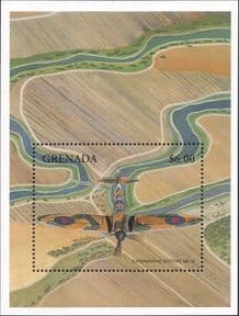 Grenada  1998 Spitfire/ Aviation/ Planes/ RAF/ Aircraft/ Military 1v m/s  (b4948a)