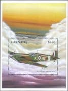 Grenada 1998 Spitfire/ Aviation/ Planes/ RAF/ Aircraft/ Military 1v m/s (b4948g)