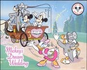 Grenada 1999 Disney/ Mickey/ Minnie/ Wedding/ Cartoons/ Animation 1v m/s (b3123e)