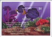 Grenada 2000 Blue Tang/ Tropical Fish/ Marine/ Nature/ Reef/ Coral 1v m/s (b6745k)
