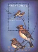 Grenada 2000 Cedar Waxwing/ Birds/ Nature/ Wildlife/ Conservation 1v m/s (b4320s)