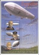 Grenada 2000 Count Ferdinand v Zeppelin/ Airship/ Balloon/ Transport 3v m/s (n26390j)