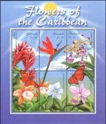 Grenada 2000 Flowers of the Caribbean/ Orchids/ Plants/ Nature 6v sht (b4222f)