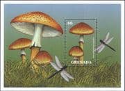 Grenada 2000 Fungi/ Mushrooms/ Plants/ Nature/ Dragonflies/ Insects 1v m/s (b2232m)