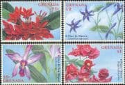 Grenada 2000 Orchid/ Frangipani/ Bougainvillea/ Flowers/ Plants 4v set (s3491u)