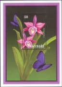 Grenada 2000 Orchids /Butterflies/ Nature/ Insects/ Flowers/ Plants 1v m/s (b490g)