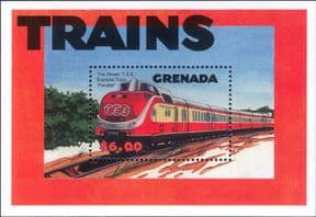 Grenada 2000 T.E.E Diesel Locomotive/ Trains/ Railways/ Rail/ Transport  1v m/s  (n12546d)
