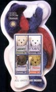 Grenada 2002 Teddy Bear/ Military Bears/ Teddies/ Toys/ Costumes/ Army/ Navy 4v m/s (s5456n)