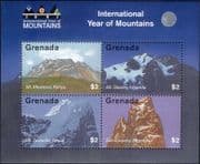 Grenada 2002 Year of Mountains/ Volcano/ Nature/ Mountain 4v m/s (n33367c)