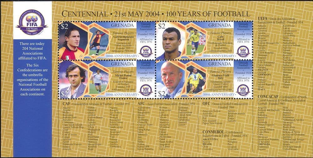 Costa Rica 2004 Football FIFA 100e Anniversaire Emblème