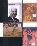 Grenada 2004 Olympic Games/ Sports/ Lord Killanin/ Athletes/ Art 4v set (n46709)