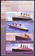 Grenada 2004 Titanic/ Ocean Liners/ Ships/ Boats/ Transport/ Nautical 4v m/s shtlt (b2003o)