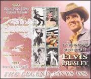 Grenada 2005 Elvis Presley / Music / Cinema / People / Guitar / Movies 6v m / s (n40893)