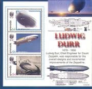 Grenada 2006 Ludwig Durr/ Zeppelins/ Balloon/ Flight / Transport 3v m/s (n26390)