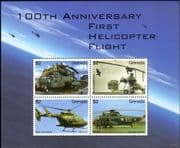 Grenada 2007 Aviation/ Helicopters/ Aircraft/ Transport/ Military/ Planes 4v m/s (s5441h)