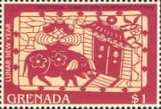 Grenada 2007 YO Pig/ Greetings/ Animals/ Zodiac/ Luck/ Fortune/ Nature 1v (n46778)