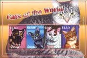 Grenada 2008 Domestic Cats/ Manx/ Turkish Van/ Animals/ Pets/ Nature 4v m/s (b2105s)