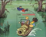 Grenada Grenadines 1982 Disney/ Christmas/ Greeting/ Teddy Bear/ Boat/ Cartoons 1v m/s (b6070ba)