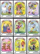 Grenada Grenadines 1984 Disney/ Easter/ Mickey Mouse/ Minnie/ Goofy 9v set (n42815)