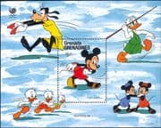 Grenada Grenadines 1988 Disney/ Mickey/ Pentathlon/ Sports/ Olympic Games/ Cartoons 1v m/s (s578x)