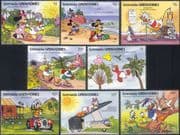Grenada Grenadines 1991 Disney/ Ecology/ Conservation/ Bird/ Transport/ Solar Energy 8v set d00300