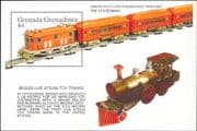 Grenada Grenadines 1992 Model Railways/ Steam Engine/ Trains/ Rail/ Toys/ Transport 1v m/s (b9790m)