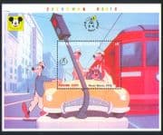 Grenada Grenadines 1992 Walt Disney/ Goofy/ Car/ Tram/ Cartoons/ Films/ Animation 1v m/s d00211