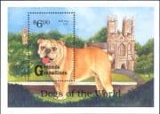 Grenada Grenadines 1993 Dogs of the World/ Bull Dog/ Animals/ Pets/ Nature 1v m/s (b3709f)