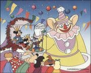 Grenada Grenadines 1996 Disney/ Clowns/ Carnival/ Cartoons/ Animation 1v m/s (b413v)