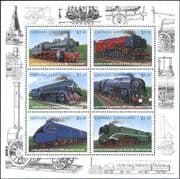 Grenada Grenadines 1996 Trains/ Steam Engines/ Rail/ Railways/ Transport 6v m/s (s1762m)