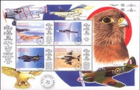 Grenada Grenadines 1998  Royal Air Force 80th/ Aviation/ Planes/ RAF/ Jets 4v sht (b6002x)