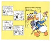 Grenadines of Grenada 1984 Disney/ Christmas/ Donald/ Camera/ Photography/ Cartoons 1v m/s (ad1099)