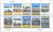 Grenadines of Grenada 1989 Trains/ Steam Engines/ Rail/ Railways 10v sheet (n15821b)