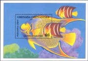 Grenadines of Grenada 1994 Angelfish/ Fish/ Nature/ Wildlife 1v m/s (b6745p)