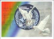 Grenadines of Grenada 1995 United Nation 50th/ Doves/ Birds/ Nature 1v m/s (b1574n)