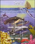 Grenadines of Grenada 1995 Whales/ Marine Animals/ Nature/ Wildlife 6v sht (b2428b)