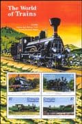 Grenadines of Grenada 1999 Trains/ Steam Engines/ Locomotives/ Rail/ Railways 4v m/s (n15817)