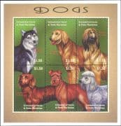 Grenadines of Grenada 2000 Dogs/ Animals/ Pets/ Nature/ Terrier/ Poodle 6v m/s (b3709k)