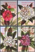 Grenadines of Grenada 2003 Camellia/ Peony/ Rhododendron/ Flowers/ Plants/ Nature 4v set (s3491t)