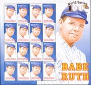Grenadines of Grenada 2004 Baseball World Series 100th/ Babe Ruth/ Sports 16v sht (n1129d)