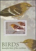 Grenadines of Grenada 2007 Blackpoll Warbler/ Birds/ Nature/ Wildlife 1v m/s (b4320q)